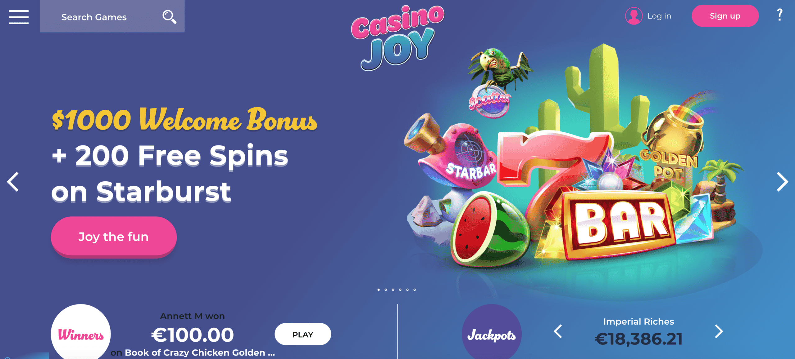 casino joy screen shot