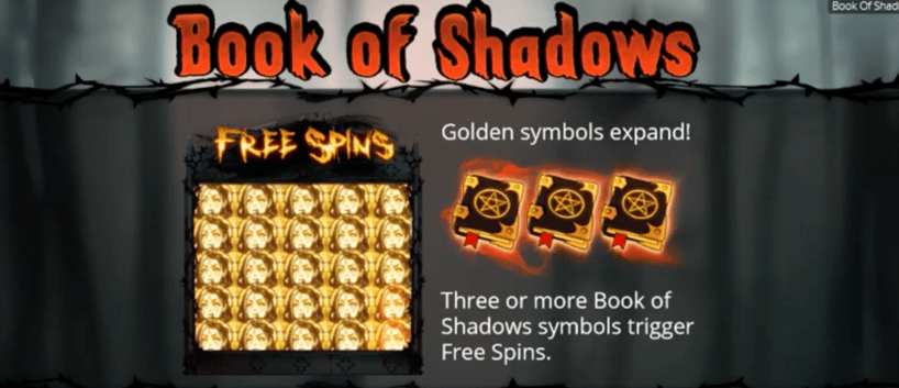 book of shadows slot