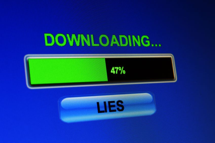 downloading lies